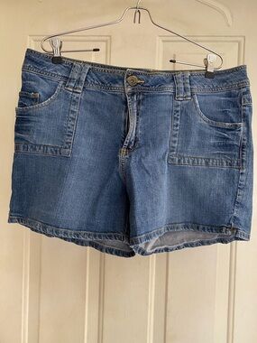 LA Blues Stone Washed Denim Jean Shorts